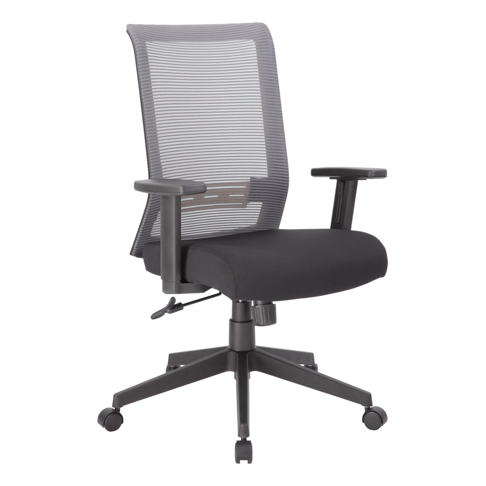 Boss Office Products Horizontal Mesh Back Task Chair, Gray/Black MPN:B6566GY-BK