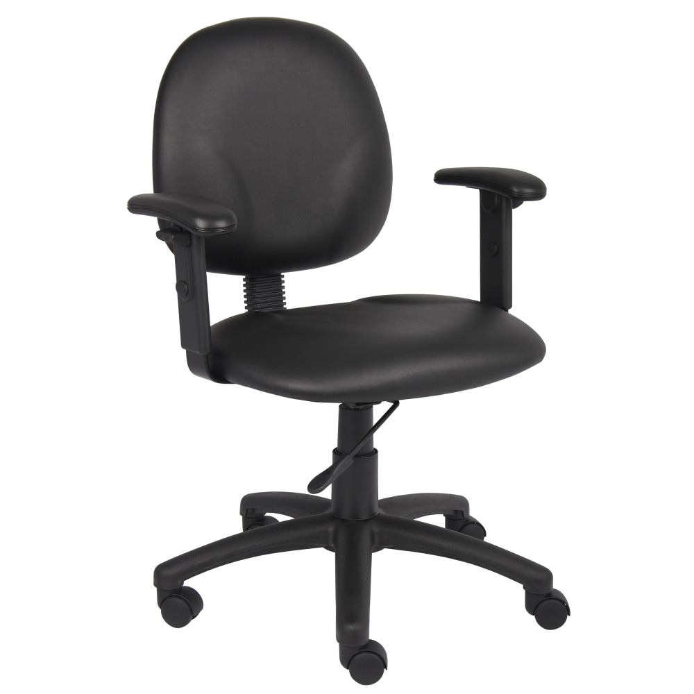 Boss Office Products Task Chair With Antimicrobial Protection, Adjustable Arms, Black MPN:B9091-CS