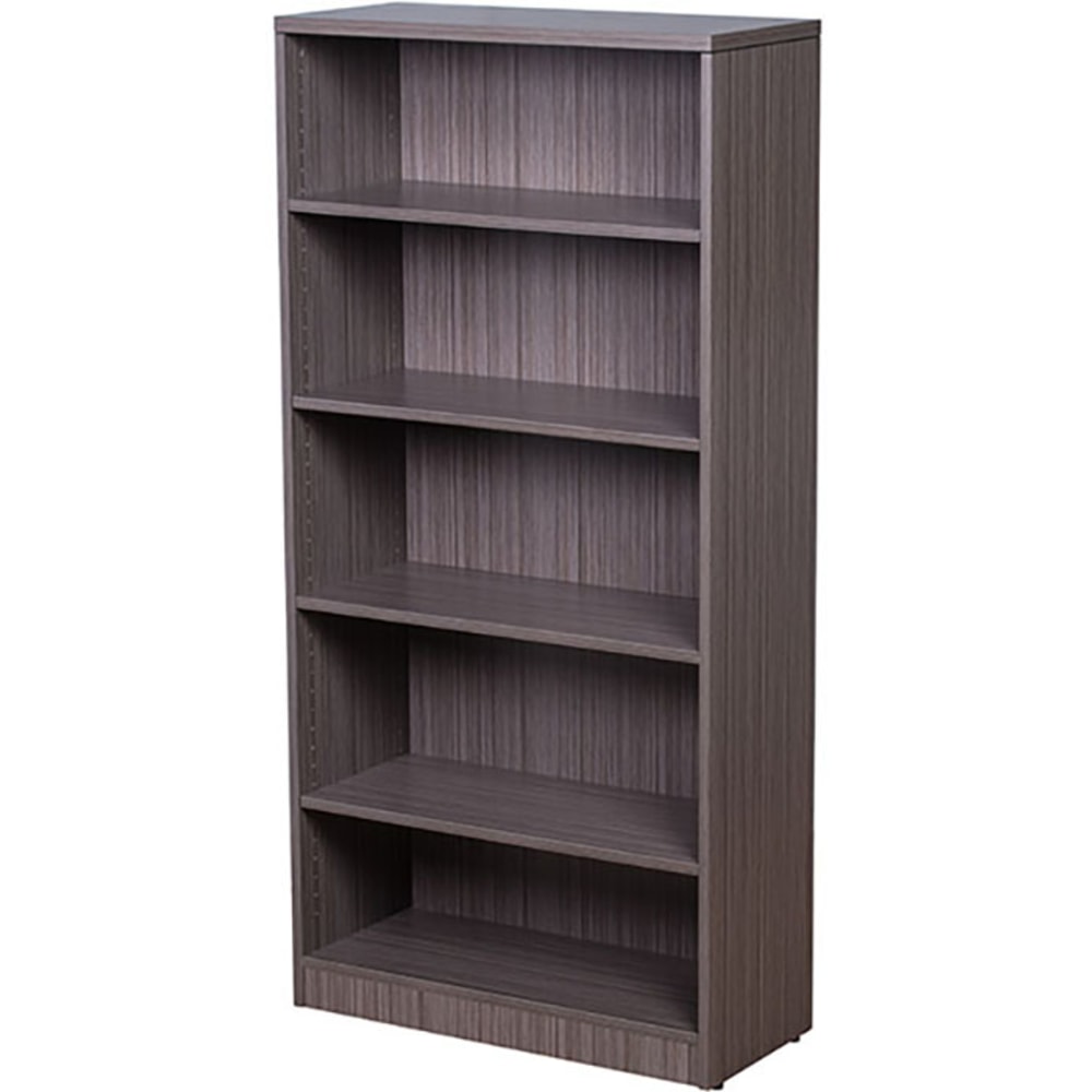 Boss Office Products 66inH 5-Shelf Bookcase, Driftwood MPN:N158-DW