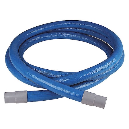 Vacuum Hose, 20 ft L, Blue, Polyurethane MPN:N669