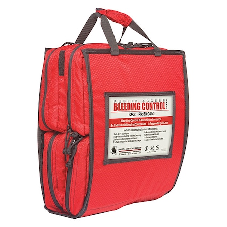 Bleeding Control Kit, Nylon Bag, 90 Components, 8 People Served MPN:80-0460