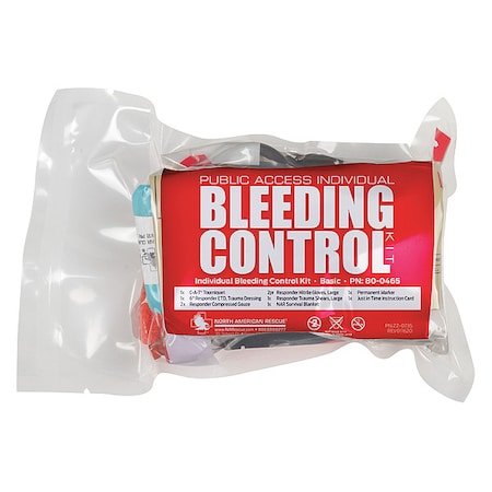 Bleeding Control Kit, Nylon Pouch, 10 Components, 1 People Served MPN:80-0465