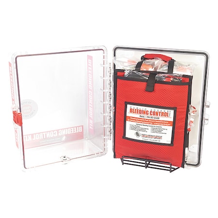 Bleeding Control Kit, Polycarbonate Cabinet, 91 Components, 8 People Served MPN:80-0471