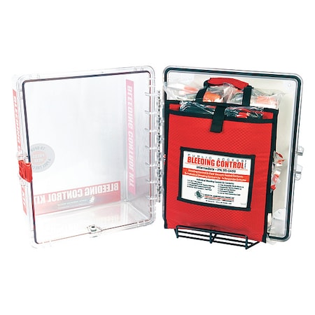 Bleeding Control Kit, Polycarbonate Cabinet, 99 Components, 8 People Served MPN:80-0472