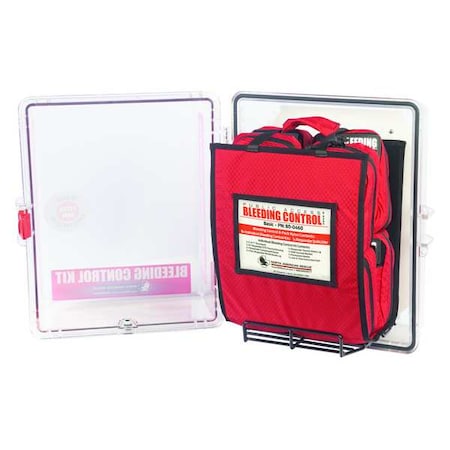 Bleeding Control Kit, Polycarbonate Cabinet, 96 Components, 8 People Served MPN:80-0474