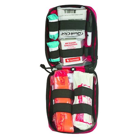 First Aid Trauma Kit, Nylon Bag, 12 Components, 1 People Served MPN:80-0523