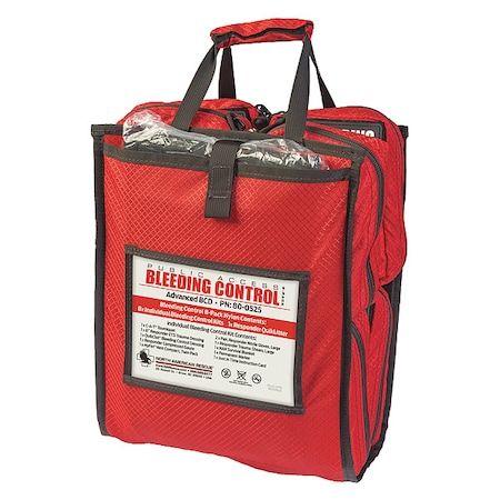 Bleeding Control Kit, Nylon Bag, 88 Components, 8 People Served MPN:80-0525