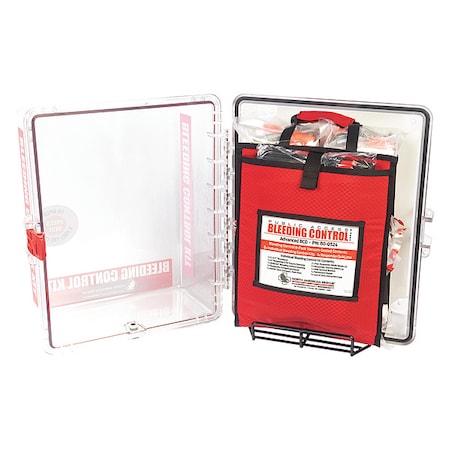 Bleeding Control Kit, Polycarbonate Cabinet, 80 Components, 8 People Served MPN:80-0526