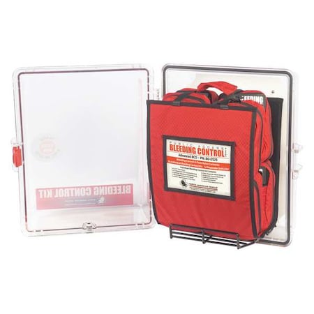 Bleeding Control Kit, Polycarbonate Cabinet, 104 Components, 8 People Served MPN:80-0527