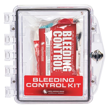 Bleeding Control Kit, Polycarbonate Cabinet, 13 Components, 8 People Served MPN:80-0938