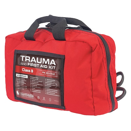 First Aid Trauma Kit, Nylon Bag, 231 Components MPN:80-0948