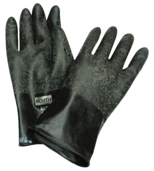 Chemical Resistant Gloves: Size X-Large, 16.00 Thick, Butyl, Unsupported, MPN:B161/10