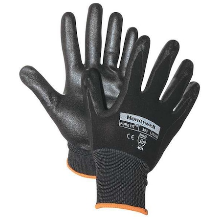 Coated Gloves, Nitrile, Foam, 3/4 Dip, Not Rated Abrasion Level, Black, Xl 1 PR MPN:393-XL