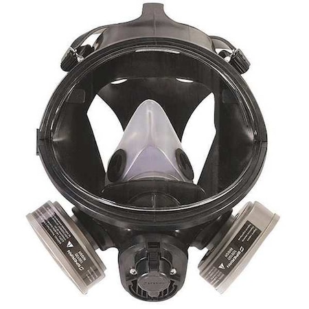 Full Face Respirator, 4000, Not Rated, Bayonet, Size, M 0 Cartridges Included MPN:420079