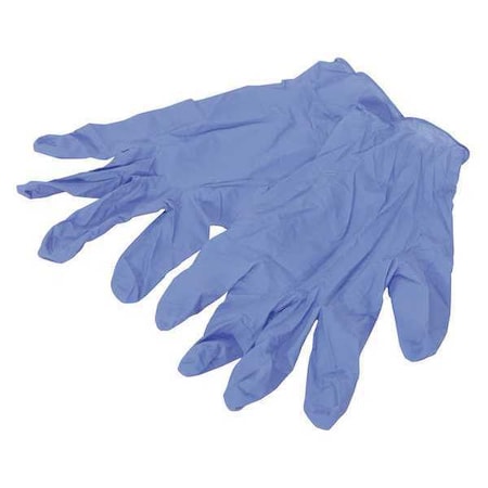 Disposable Gloves, 6.00 to 6.99 mil Palm, Nitrile, Powder-Free, L, 4 PK, Blue MPN:522000N