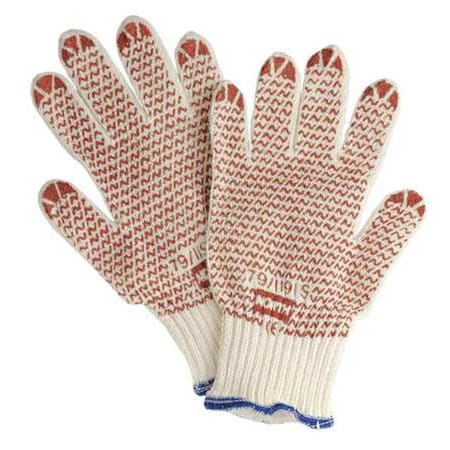 Knit Gloves, Cotton, Polyester, Cream, M, 1 PR MPN:79/1191M