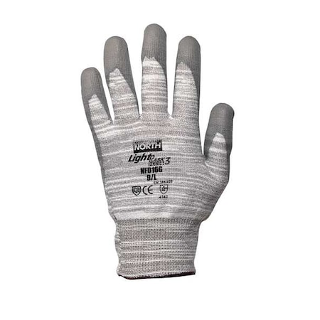 Cut-Resistant Coated Gloves, Cut Level A3, Polyurethane, Gray, S 1 PR MPN:NFD16G/7S
