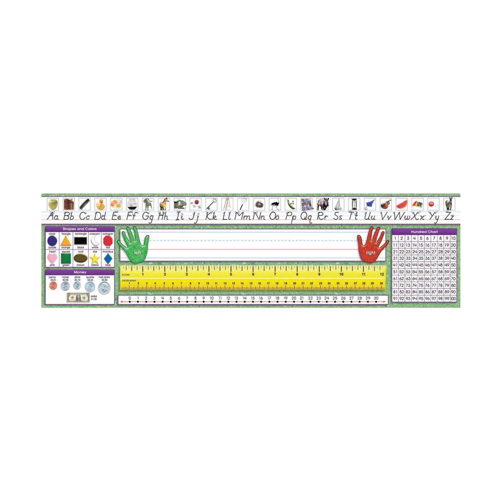 North Star Teacher Resources Primary Desk Plates, 19in x 5in, Modern Manuscript, Pre-K - Grade 8, 36 Plates Per Pack, Set Of 3 Packs MPN:NST9004-3