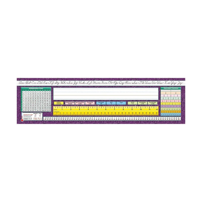 North Star Teacher Resources Intermediate Desk Plates, 19in x 5in, Traditional Cursive, Pre-K - Grade 8, 36 Plates Per Pack, Set Of 3 Packs MPN:NST9005-3