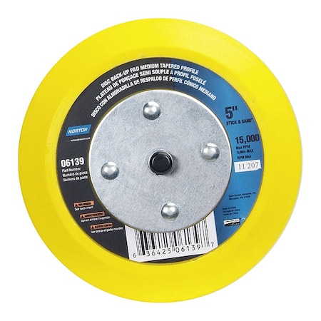 Sanding Disc, Color Yellow, 15, 000 RPM MPN:63642506139
