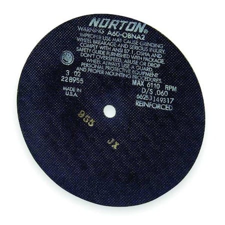 7X.035X5/8 A60 OBNA2D-Side Cut-Off Wheel MPN:66252938787