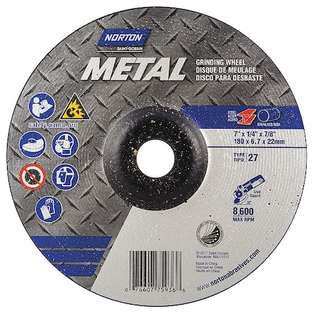 7X1/4X7/8NORTON Metal MPN:07660775936