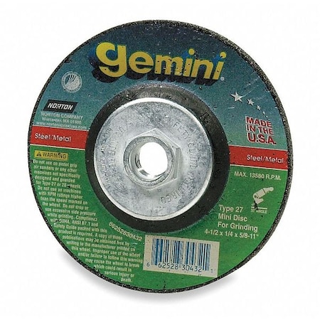 T27 4.5X1/8X5/8-11 Gem MPN:66252843590