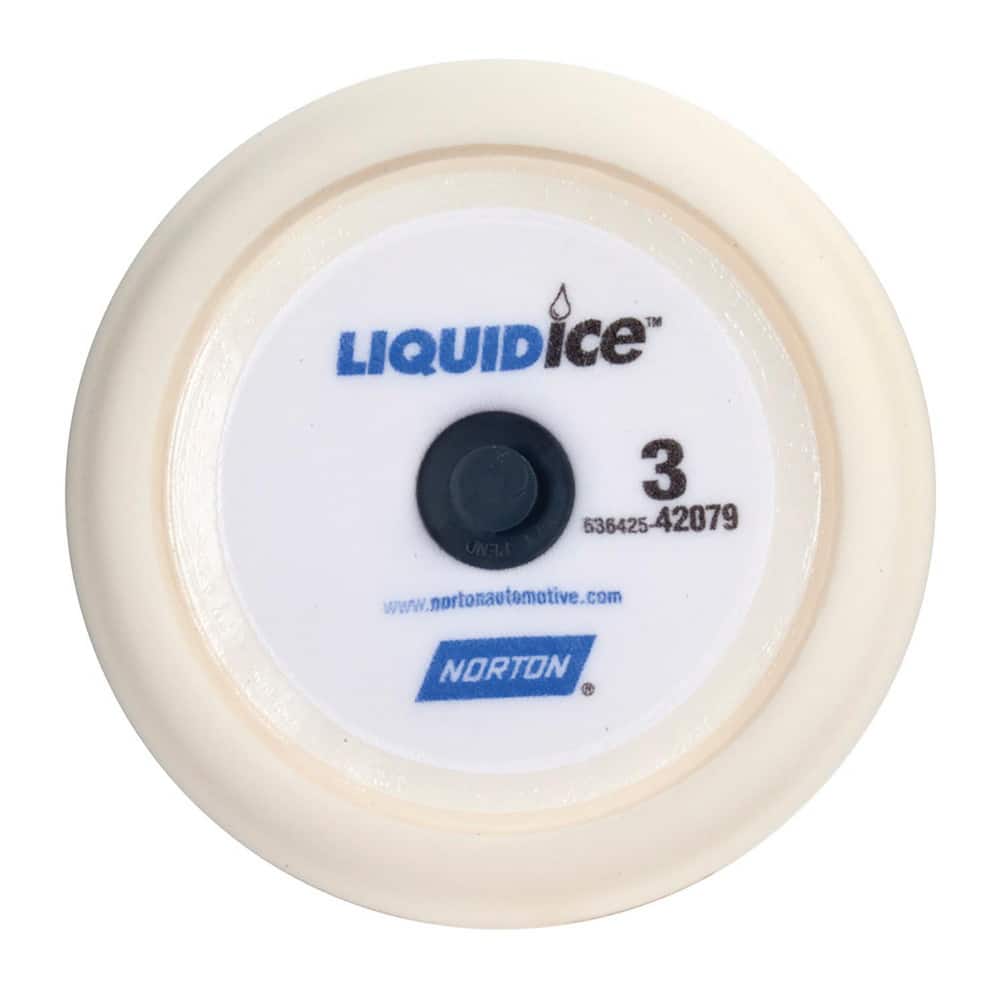 9 In. Norton Liquid Ice White Buffing/Polishing H&L Finishing Foam Pad Step 3 MPN:63642542079