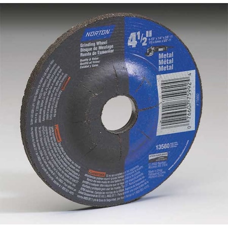 4-1/2X1/4X7/8 Type 27 Depressed Center Wheel MPN:66252843607