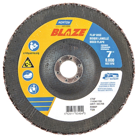 Flap Discs 7 X 7/8 R980TYPE 29 36 MPN:66261183494