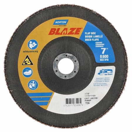 Blaze Flap Disc 7 X 7/8-60 Grit MPN:66261183496