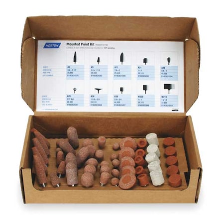 Vitrified Mounted Pt Kit, A/O, 60G, Med MPN:69083147669