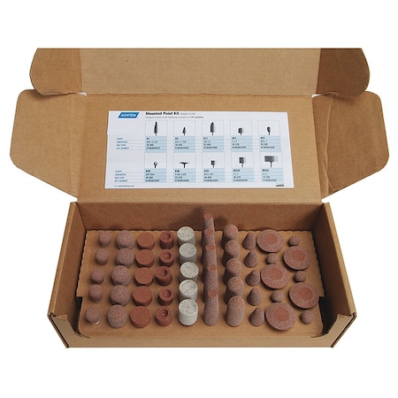 Vitrified Mounted Pt Kit, A/O, 60, Med MPN:69083147789