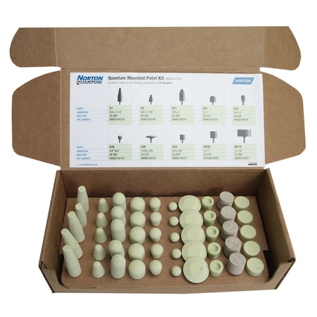 Vitrified Mounted Pt Kit, Ceramic, 80G MPN:69083147810