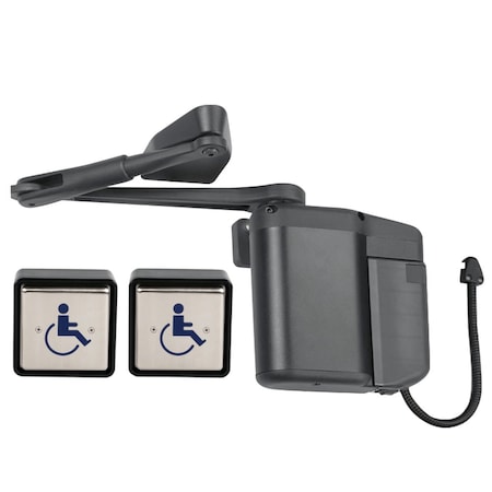 Kit includes ADAEZ PRO Door Operator, Pull Side Regular Arm, Black Textured Powder Coat MPN:5845XSQPB 693T