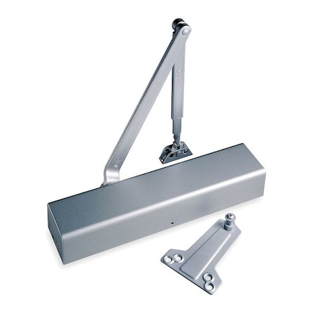 Manual, Hydraulic, Norton 8000, Door Closer, Heavy Duty Interior and Exterior, Gray MPN:8501XAL