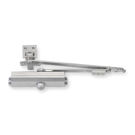 Manual, Hydraulic, Norton 1600, Door Closer, Heavy Duty Interior and Exterior, Gray MPN:UNI1601H x 689