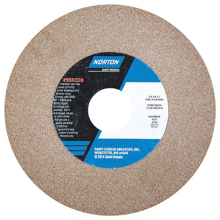 Grinding Wheel, 5in.Dia, AO, 100/120G, Brown MPN:07660788205