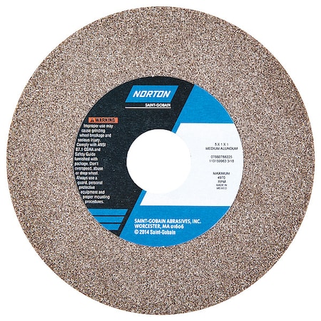 Grinding Wheel, 5 in. Dia, AO, 60/80G, Brown MPN:07660788225