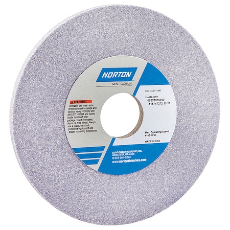 Grinding Wheel, T1, 6x1/4x1-1/4, AO, 80G MPN:66252835092