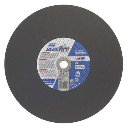 Abrasive Cut-Off Wheel, Type 1, 16 in Dia, 0.1094 in Thick, 1 in Arbor Hole Size, Zirconia Alumina MPN:66252843256