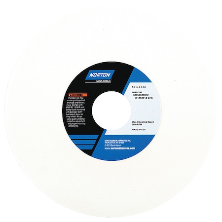Grinding Wheel, T1, 7x1/4x1.25, AO, 80G, PK5 MPN:66252939812