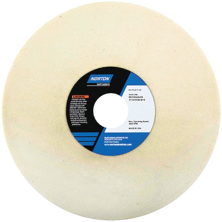 Grinding Wheel, T1, 8x1/4x1.25, AO, 80G, PK5 MPN:66253043439
