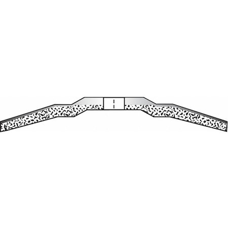 Depressed Center Grinding Wheel, Type 28, 9 in Dia, 0.25 in Thick, 5/8