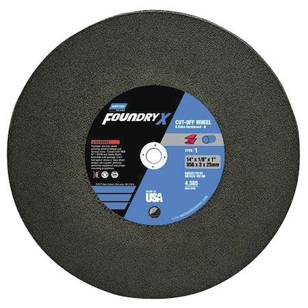 Cut-Off Wheel, 14 in. Dia, AO, 24 G, Black MPN:66253179191
