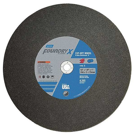 Cut-Off Wheel, 20 in. Dia, ZA/AO, 24G, Black MPN:66253179366