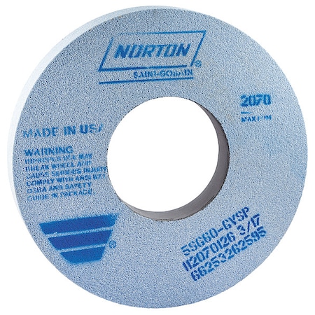 Grinding Wheel, T1, 12x1x5, CA, 60G, Sft, Blue MPN:66253262595