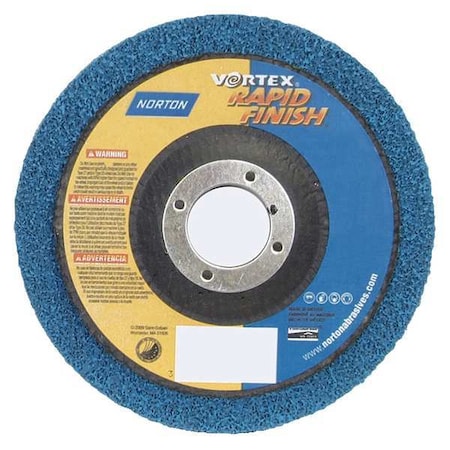Non-Woven Depressed Center Disc, Type 27, 4 1/2 in Dia, 1/2 in Thick, 7/8 in Arbor Hole Size MPN:66254429268