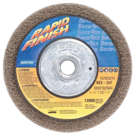 4-1/2 X 5/8-11 NEX-2AF Rapid Finish MPN:66261023946