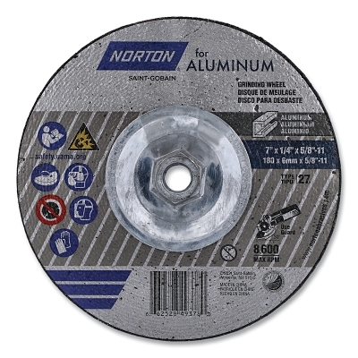 7 X 1/4 X 5/8 IN. Grinding Wheel Aluminum A 20 MPN:66252849378